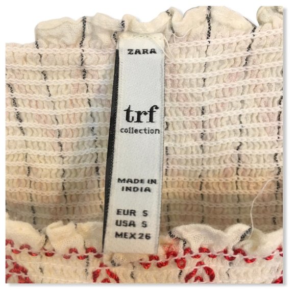 Zara Trafaluc Collection Floral Blouse Size S - Picture 6 of 7